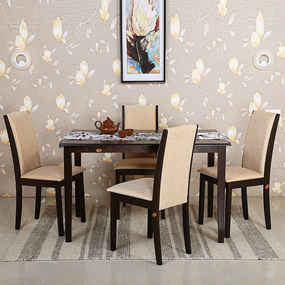 

Parin Engineered Wood 4 Seater Dining Set(Finish Color - Brown)