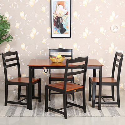 

Parin Engineered Wood 4 Seater Dining Set(Finish Color - Brown and Tan)