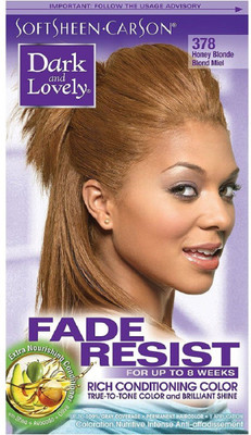 

dark and lovely fade resist rich conditioning color 378 honey blonde Hair Color(honey blonde)