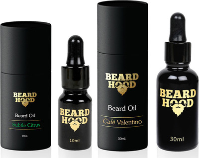 

Beardhood Subtle Citrus (10ml) & Café Valentino (30ml) Beard Oil Combo Hair Oil(40 ml)