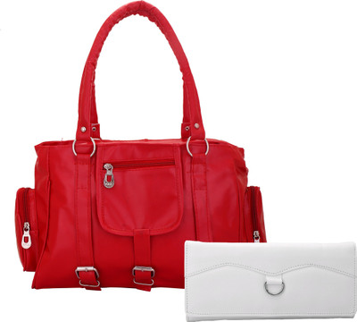 

Lady bar Shoulder Bag(Red)
