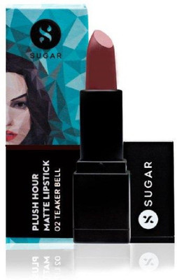 

Sugar Plus Hour Matte Lipstick 02 Teaker Bell(Brown Burgundy, 3.9 g)