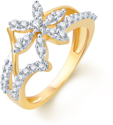 

Divastri Alloy Cubic Zirconia Rhodium Plated Ring, Multicolor