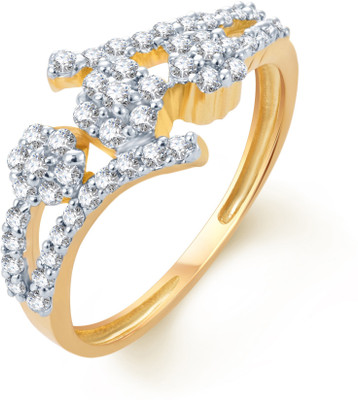 

Divastri Alloy Cubic Zirconia Rhodium Plated Ring, Multicolor