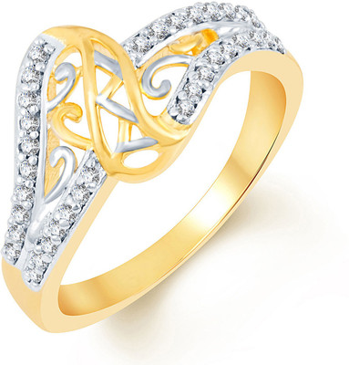 

Divastri Alloy Cubic Zirconia Rhodium Plated Ring, Multicolor