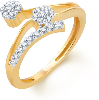 

Divastri Alloy Cubic Zirconia Rhodium Plated Ring, Multicolor