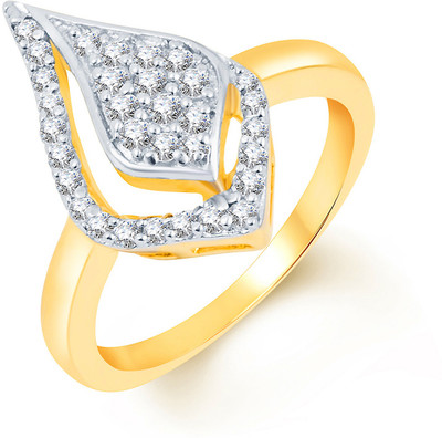 

Divastri Alloy Cubic Zirconia Rhodium Plated Ring, Multicolor