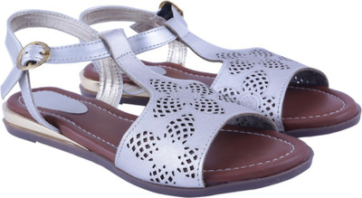 

Adorn Women Silver Flats