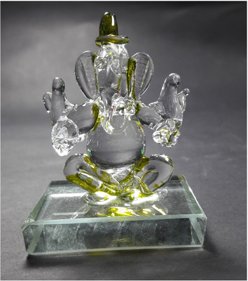 

CraftEra Decorative Showpiece - 5 cm(Crystal, Green)