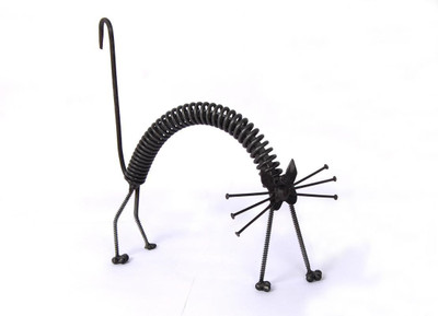 

handicrafts factory Decorative Showpiece - 26 cm(Iron, Grey)