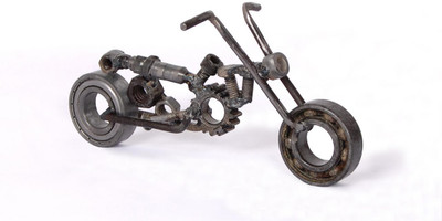 

handicrafts factory Decorative Showpiece - 10 cm(Iron, Grey)