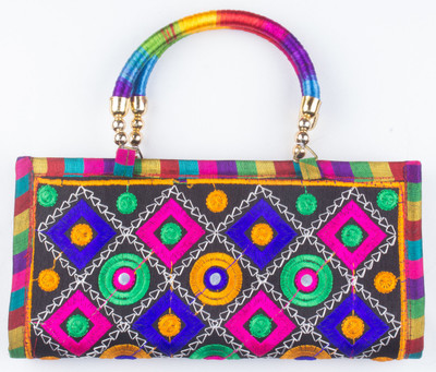 

B Design Girls Casual Multicolor Polyester Clutch