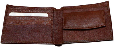 

Majaria Men Brown Genuine Leather Wallet(5 Card Slots)