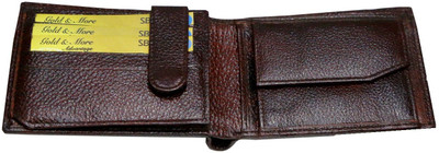 

Majaria Men Brown Genuine Leather Wallet(5 Card Slots)