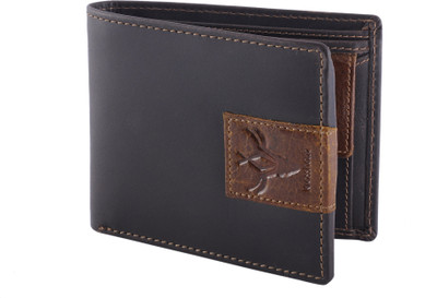 

Krosshorn Men Grey Genuine Leather Wallet(6 Card Slots)