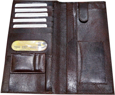

Majaria Men Brown Genuine Leather Document Holder(6 Card Slots)