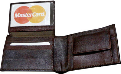 

Majaria Men Brown Genuine Leather Wallet(5 Card Slots)