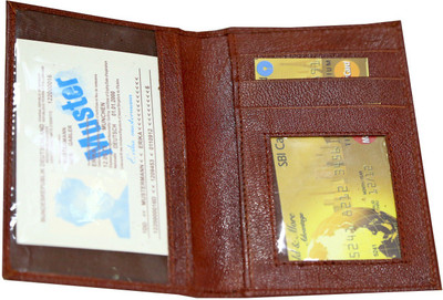 

Majaria Men Red Genuine Leather Card Holder(4 Card Slots)