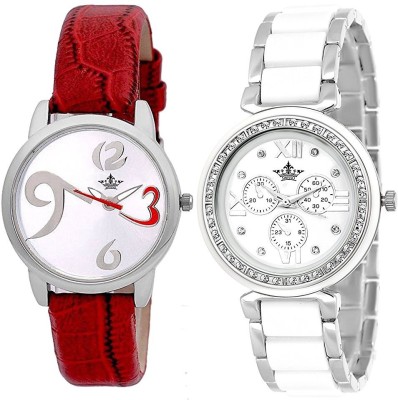 Swisso SWS703WS-5005-RED Stylish Combo Analogue Watch  - For Women   Watches  (Swisso)