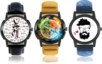 Octus Printed Dial with Quote and Social Message Analog Watch  - For Men   Watches  (Octus)