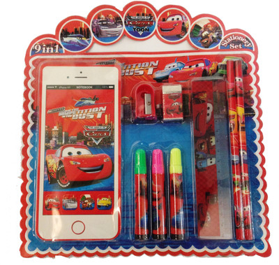 

Funcart Car Iphone Shape 9 in 1 Stationery Set
