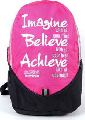 

SARA School bag 30 L Backpack(Pink)