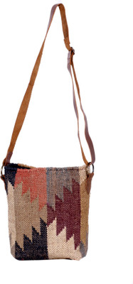 

IndiWeaves 82100-373-IW Shoulder Bag(Multicolor, 10 inch)