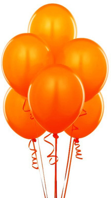 

Balloonistics Solid Metallic Orange Premium Latex Balloon Balloon(Orange, Pack of 50)