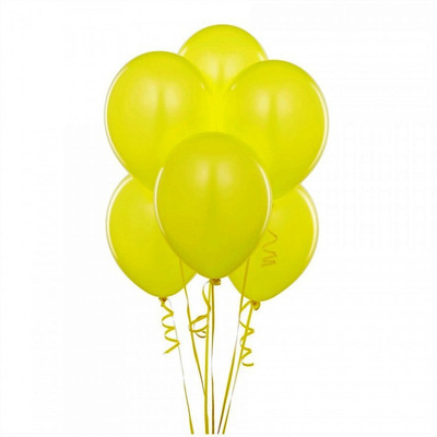 

Balloonistics Solid Metallic Yellow Premium Latex Balloon Balloon(Yellow, Pack of 50)