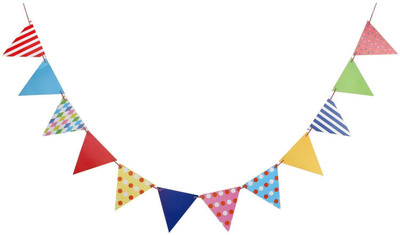 

TOYXE 40593 Party Decoration Pennant Banner(8 ft, Pack of 1)