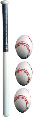 

FACTO POWER (MODEL : 1331) WITH 3 BASEBALLS Willow Baseball Bat(34 inch, 1 kg)