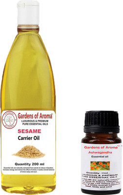 

Gardens Of Aroma Ashwagandga 10ml AndSesame 200ml(210 ml)