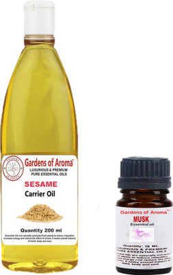

Gardens Of Aroma Musk 10ml AndSesame 200ml(210 ml)