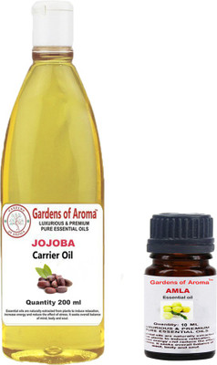 

Gardens Of Aroma Amla 10ml and jojoba 200ml(210 ml)