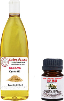 

Gardens Of Aroma Teatree 10ml AndSesame 200ml(210 ml)