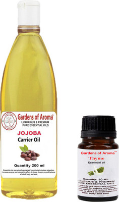 

Gardens Of Aroma Thyme 10ml and jojoba 200ml(210 ml)