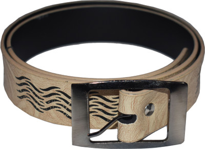 KEFASHION Boys Party Tan Artificial Leather Belt