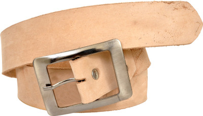 

A S Leather Men Casual Beige Genuine Leather Belt