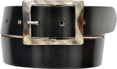 

A S Leather Men Casual Black Genuine Leather Belt