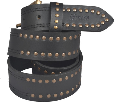 

NERITA Men Casual, Party, Evening Black Genuine Leather Belt