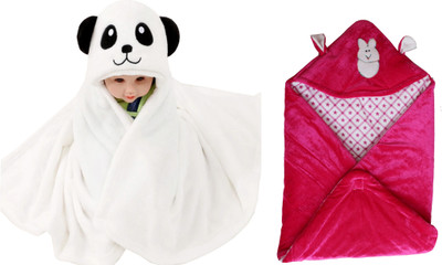 

My NewBorn Cartoon  Crib Baby Blanket(Polyester, White, Maroon, Maroon;white
