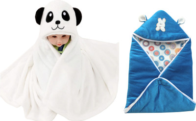 

My NewBorn Cartoon  Crib Baby Blanket(Polyester, White, Blue, Blue;white