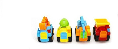 

Continental Die-Cast Construction 4 Pcs Mini Truck Set(Multicolor)