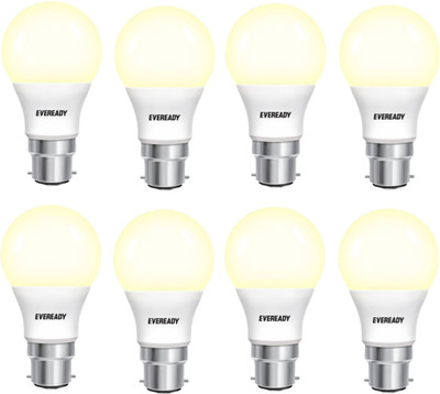 

Eveready 5 W Standard B22 LED Bulb(Yellow, Pack of 8)