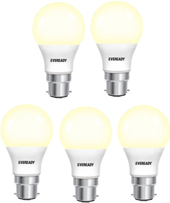 

Eveready 5 W Standard B22 LED Bulb(Yellow, Pack of 5)