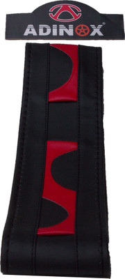 

ADINOX Hand Stiched Steering Cover For Universal For Car Universal For Car(Black, Leatherite)