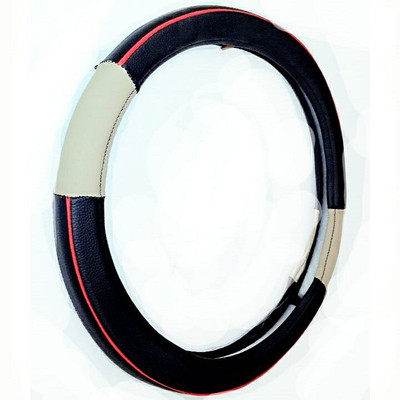 

N. K. INDUSTRIES Steering Cover For Universal For Car Universal For Car(BLACK, Fabric)
