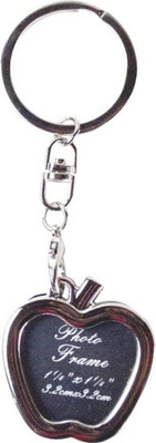 

Gabriella Photo Frame Apple Key Chain(Silver)