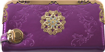 

Glitters Online Casual Purple Clutch