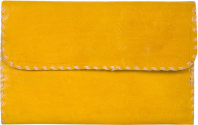 

The Indian Handicraft Store Party Yellow Clutch